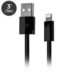 USB-кабель X-Doria Fuse X Lightning Cable (черный, 1 м, Lightning, MFi)