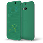Чехол HTC Dot View для HTC new One (HTC M8) (зеленый, пластиковый)