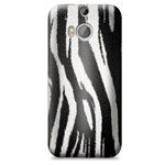 Чехол Yotrix ArtCase для HTC new One (HTC M8) (рисунок Зебра, пластиковый)