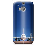 Чехол Yotrix ArtCase для HTC new One (HTC M8) (рисунок Самолет, пластиковый)