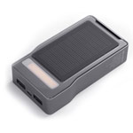 Внешняя батарея X-doria Aurora Solar Power Bank универсальная (серая, 7800 mAh, microUSB)