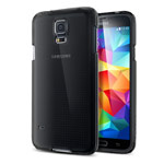 Чехол Yotrix DotCase для Samsung Galaxy S5 SM-G900 (серый полупрозрачный, пластиковый)