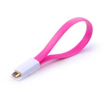 USB-кабель Vojo Magnet универсальный (розовый, 0.2 метра, microUSB, магнитный)