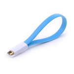 USB-кабель Vojo Magnet универсальный (синий, 0.2 метра, microUSB, магнитный)