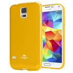 Чехол Mercury Goospery Jelly Case для Samsung Galaxy S5 SM-G900 (желтый, гелевый)