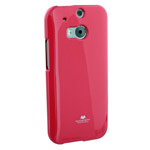 Чехол Mercury Goospery Jelly Case для HTC new One (HTC M8) (малиновый, гелевый)