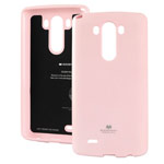 Чехол Mercury Goospery Jelly Case для LG G3 D850 (розовый, гелевый)