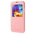Чехол Mercury Goospery WOW Bumper View для Samsung Galaxy S5 SM-G900 (розовый, кожаный)