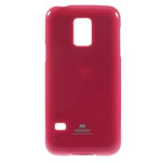 Чехол Mercury Goospery Jelly Case для Samsung Galaxy S5 mini SM-G800 (малиновый, гелевый)