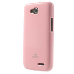 Чехол Mercury Goospery Jelly Case для LG L90 D410 (розовый, гелевый)