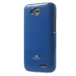 Чехол Mercury Goospery Jelly Case для LG L90 D410 (синий, гелевый)