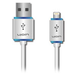 USB-кабель Ujoin V-Data Cable универсальный (Lightning, 1.2 м, белый/синий)