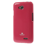 Чехол Mercury Goospery Jelly Case для LG L70 D325 (малиновый, гелевый)