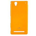 Чехол Mercury Goospery Jelly Case для Sony Xperia T2 Ultra XM50h (оранжевый, гелевый)