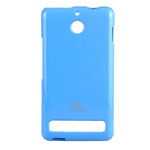 Чехол Mercury Goospery Jelly Case для Sony Xperia E1 (голубой, гелевый)