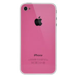 Крышка задняя для Apple iPhone 4 (розовая)