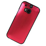 Чехол Yotrix MetalCase для HTC new One (HTC M8) (красный, алюминиевый)