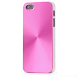 Чехол Yotrix MetalCase Round для Apple iPhone 5/5S (розовый, алюминиевый)
