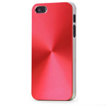 Чехол Yotrix MetalCase Round для Apple iPhone 5/5S (красный, алюминиевый)