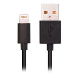 USB-кабель Dexim Charge Sync Lightning Cable (черный, 1 м, Lightning)