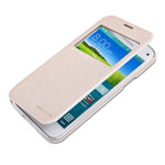 Чехол Nillkin Sparkle Leather Case для Samsung Galaxy S5 mini SM-G800 (золотистый, кожаный)