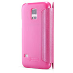 Чехол Nillkin Sparkle Leather Case для Samsung Galaxy S5 mini SM-G800 (розовый, кожаный)