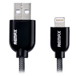 USB-кабель Remax Quick Charge&Data Cable (Lightning, 1 м, армированный, черный)