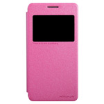 Чехол Nillkin Sparkle Leather Case для Samsung Galaxy Grand Prime G5308W (розовый, кожаный)