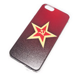 Чехол Yotrix Aquarelle для Apple iPhone 6 plus (Soviet star, пластиковый)