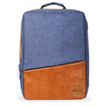 Рюкзак Remax Double Bag #398 (синий/коричневый, 2 отделения, 15-17