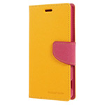 Чехол Mercury Goospery Fancy Diary Case для Sony Xperia Z3 L55t (желтый, кожаный)