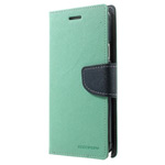 Чехол Mercury Goospery Fancy Diary Case для Samsung Galaxy Note 4 N910 (голубой, кожаный)