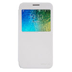 Чехол Nillkin Sparkle Leather Case для Samsung Galaxy E5 SM-E500 (белый, винилискожа)