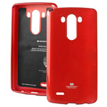 Чехол Mercury Goospery Jelly Case для LG G4 F500 (красный, гелевый)