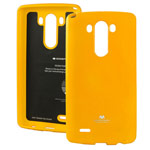 Чехол Mercury Goospery Jelly Case для LG G4 F500 (оранжевый, гелевый)