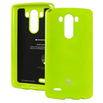 Чехол Mercury Goospery Jelly Case для LG G4 F500 (зеленый, гелевый)