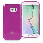 Чехол Mercury Goospery Jelly Case для Samsung Galaxy S6 edge SM-G925 (малиновый, гелевый)