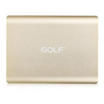 Внешняя батарея Golf Power Bank универсальная (20000 mAh, золотистая)