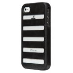 Чехол X-doria Dash case для Apple iPhone 4/4S (черный, кожанный)