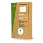 Записная книжка Moleskine Evernote Journals (90x140 мм, бежевая, клетка, набор 2 шт по 80 страниц)