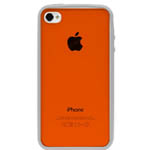 Чехол X-doria Scene Case для Apple iPhone 4/4S (белый/оранжевый) 