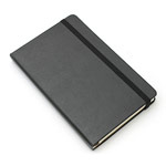 Записная книжка Moleskine Notebook (90x140 мм, черная, нелинованная, 192 страницы)