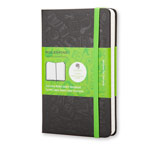 Записная книжка Moleskine Evernote Smart Notebook (90x140 мм, черная, линейка, 192 страницы)