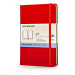 Записная книжка Moleskine Scetchbook (90x140 мм, красная, нелинованная, 80 страниц)