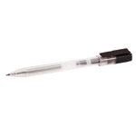 Шариковая ручка Moleskine Ink Roller Pen Silver (прозрачная, 0.7 мм, черные серебристые)