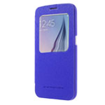 Чехол Mercury Goospery WOW Bumper View для Samsung Galaxy S6 SM-G920 (синий, винилискожа)